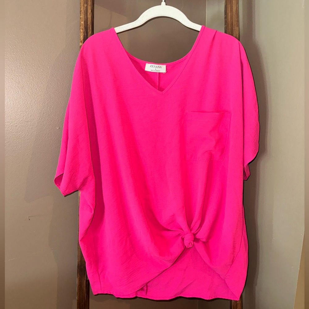 hot pink top